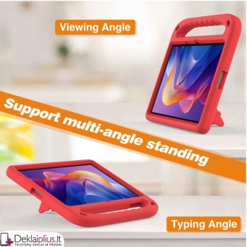 Smūgiams atsparus dėklas su rankena - raudonas (Xiaomi Redmi Pad 2 (11) Smūgiams atsparus dėklas su rankena - raudonas (Xiaomi Redmi Pad 2 (11)